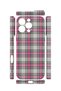 iPhone 16 Pro Vorian Camera Protective Case, Grey and Fuchsia Plaid. - 2