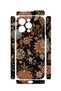 iPhone 15 Pro Vorian Camera Protective Case, Dark Baroque Floral Design. - 2