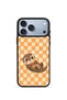 iPhone 18 Pro Max Vorian Black Hole Case, Orange Checkered Susamuru.