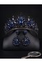 Bridal Henna Crown and Evening Earrings with Drop Stones. |   Victoria Model Sultan Crown