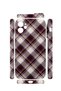 iPhone 12 Vorian Mika Camera Protective Case, Purple Cream, Diagonal Plaid. - 2