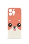 iPhone 14 Pro Max Vorian Camera Protective Case, Peach Puppy Design.