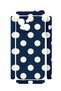 iPhone 13 Vorian Camera-Protective Case, Navy Blue with Cream Polka Dots. - 2