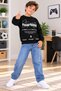 Boys' White Printed Sweatshirt—Casual Sportswear - 3