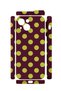 iPhone 13 Vorian Camera-Protected Case, Burgundy Lemon Polka Dot Design. - 2
