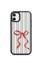iPhone 11 Vorian Black Hole Case, Tied Stripe Design.