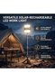 Marhynchus Portable LED Work Light Solar Rechargeable Camping Light - 6