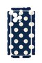 iPhone 15 Pro Max Vorian Camera Protective Case, Navy Blue with Cream Polka Dots. - 2