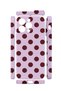 iPhone 13 Pro Max Vorian Camera Protective Case, Lilac Burgundy Polka Dot Design. - 2