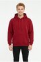 Three Yarns Sh Fleece-Lined Hooded Plain Men's Casual Sweatshirt