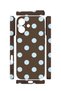 iPhone 17 Vorian Camera Protective Case, Coffee Blue Polka Dot Design. - 2
