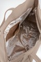 Women's Bamboo Mink Large Size Shoulder Tote Bag with Back Zipper Pocket and Lined Zipper Closure. - 5