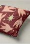 Burgundy Background, Hands and Stars Patterned Cushion Cover 287 – Celestial Hands Design, 40 X 40 Cm. - 3