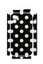 iPhone 11 Vorian Camera Protective Case, Black with Cream Polka Dots. - 2
