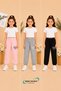 Winter, Spring, and Autumn Elastic-Leg Sweatpants Set in Black, Pink, and Gray (3-Piece) - 2