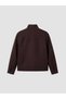 Brown Regular Fit Stand Collar Men's Coat - 5