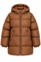 Women's Hooded Zippered Oversized Long Puffer Coat