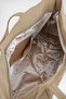 Women's Bamboo Dark Brown Large Shoulder Tote Bag with Back Zipper Pocket and Lined Interior. - 5
