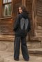 Women's Wing Stone Printed Hooded 3-Thread Brushed Oversized Sweatshirt