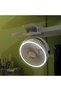 مروحة طاولة قابلة لإعادة الشحن، من نوع Type-C، مزودة بمصباح LED، تصميم مدمج. - 2