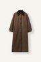 Oversize Shirt Collar Plaid Buttoned Long Cashmere Coat I2836Ax26Wn - 6