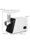 Electric Meat Grinder 2500 watt, Heavy-duty and stainless steel Blades, Plates, Sausage Stuffer, Meat grinding for Home, Restaurant & outdoor kitchen, - 5