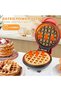 Mini Waffle Iron, Belgian Waffle Machine ø 10 cm,220 V | 350 W Small Waffle Maker Classic,Double Sid - 6