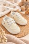 Baby Boy Cream Lace-Up Stitch Detail Soft Sole Casual Sports Slipper Shoes (4-12 Months / Size 18-19) - Lnc-5203 - 7