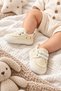 Baby Boy Cream Lace-Up Stitch Detail Soft Sole Casual Sports Slipper Shoes (4-12 Months / Size 18-19) - Lnc-5203 - 4
