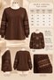 Women's Plus Size Sleeveless Lace-Trimmed Round Neck Stretchy 2-Thread Long Sleeve Sweatshirt - 2