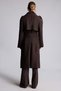 Regular Fit Wide Collar Belted Cashmere Coat H3956Ax26Wn - 5