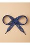 Navy Blue Lace Laces with Floral Pattern, 120 Cm, for Linen and Casual Shoes. - 3