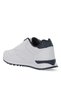Sneaker Sports Shoes Men's Lace-Up Comfortable Casual Walking Shoes White Navy Blue - 3