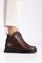 Genuine leather black women's casual booties dc3606 - 4
