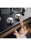20 pieces of stove knob covers – transparent plastic, child safety, easy-to-install knob protectors, stove knob covers, child safety. - 6