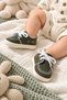 Men's Baby Khaki Lace-Up Soft-Soled Casual Sports Shoes with Stitching Details (4-12 Months / Size 18-19) - Lnc-5203 - 4
