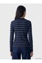 Nevavm Farkıyla Lcw Everyday Navy Blue Camisole Striped Super Skinny & Extra Narrow Long Sleeve Women's Bo - 4