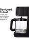 FrontFill Drip Coffee Maker, Digital & Programmable, 12 Cup Glass Carafe, Black and Si - 4
