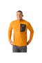 Men's Orange Block Fullzip Fleece Jacket