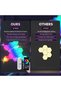مصباح سداسي ذكي بتقنية البلوتوث، أضواء لوحة داخلية بألوان RGB مع تطبيق وتحكم عن بُعد ذكي - 2