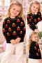 Girls' & Kids' Cherry-Print Crew-Neck Stretch Knit Sweater - 3