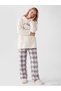 Esvab • Modern & Elegant Women's Plush Pajama Top with Hello Kitty Embroidery - 3