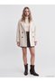 Quality Pieces from Çelebi Store Double Breasted Roba Collar Loose Fit Women's Cashmere Coat - 3