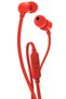 Căști stereo T110 cu microfon (roșu)