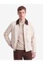 Classic Contrast Collar Long Sleeve Pocketed Buttoned Cashmere Jacket - 3