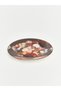 Esvab • Modern & Elegant Decorative Plate with Floral Embroidery, Set of 2 - 3