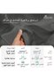 غطاء لحاف من القطن 100%، مقاس فردي 140x200، رمادي داكن - 5