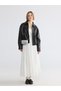 Esvab • Modern & Distinctive Shirt Roba Collar Women's Leather-Look Jacket - 2