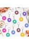 36 Pieces Video Game Controller Keychains Game Controller Handle Key Ring Video Game Keychain Pendan - 7