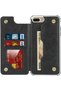 غطاء لهاتف iPhone 6 Plus/6S Plus/7 Plus/8 Plus، غطاء بتصميم محفظة مع فتحات للبطاقات وحزام للمعصم، مصنوع من جلد البولي يوريثان. - 4